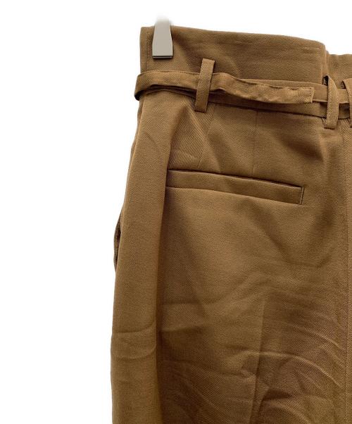 ANAYI（アナイ）ANAYI (アナイ) ストレッチツイルハイウエストパンツ ブラウン サイズ:36の古着・服飾アイテム