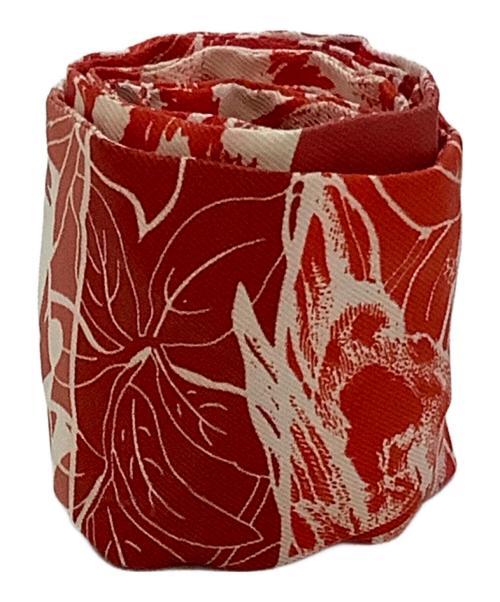 HERMES（エルメス）HERMES (エルメス) リボンスカーフ レッドの古着・服飾アイテム