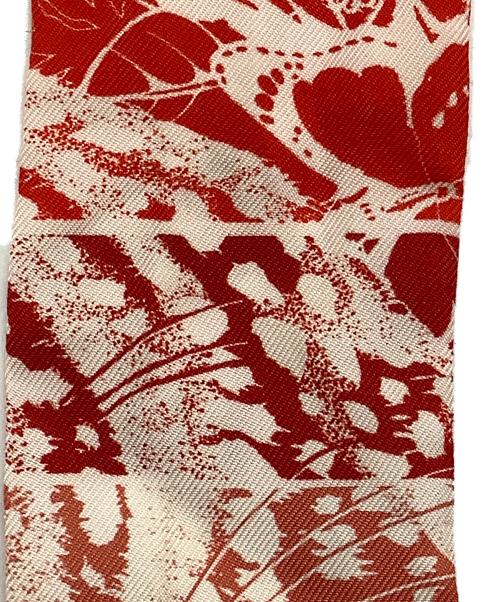 HERMES（エルメス）HERMES (エルメス) リボンスカーフ レッドの古着・服飾アイテム