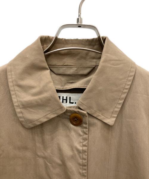MHL（エムエイチエル）MHL (エムエイチエル) ステンカラーコート ベージュの古着・服飾アイテム