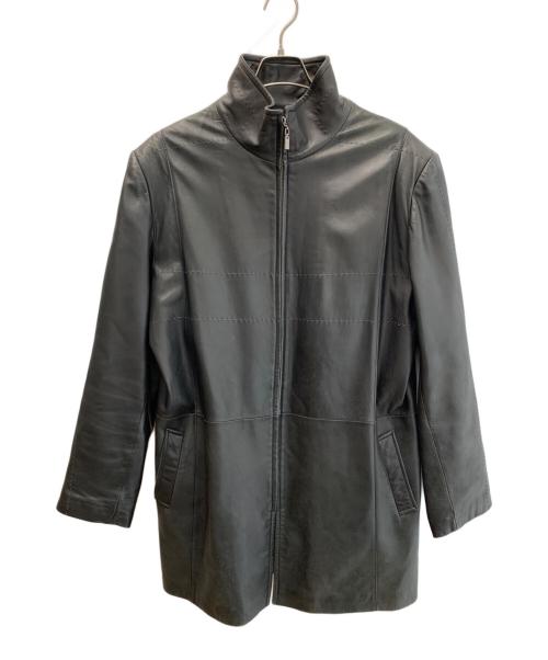 NORTH BEACH LEATHER（ノースビーチレザー）NORTH BEACH LEATHER (ノースビーチレザー) ラムレザーコート ブラック サイズ:XLの古着・服飾アイテム