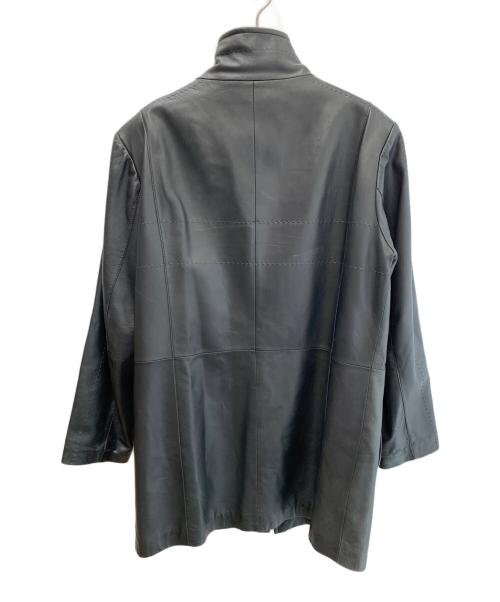 NORTH BEACH LEATHER（ノースビーチレザー）NORTH BEACH LEATHER (ノースビーチレザー) ラムレザーコート ブラック サイズ:XLの古着・服飾アイテム