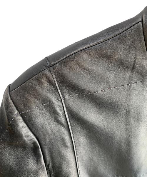 NORTH BEACH LEATHER（ノースビーチレザー）NORTH BEACH LEATHER (ノースビーチレザー) ラムレザーコート ブラック サイズ:XLの古着・服飾アイテム