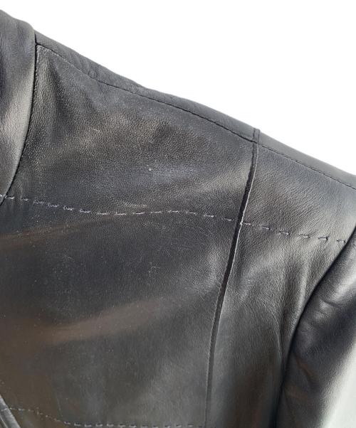NORTH BEACH LEATHER（ノースビーチレザー）NORTH BEACH LEATHER (ノースビーチレザー) ラムレザーコート ブラック サイズ:XLの古着・服飾アイテム