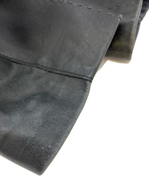 NORTH BEACH LEATHER（ノースビーチレザー）NORTH BEACH LEATHER (ノースビーチレザー) ラムレザーコート ブラック サイズ:XLの古着・服飾アイテム