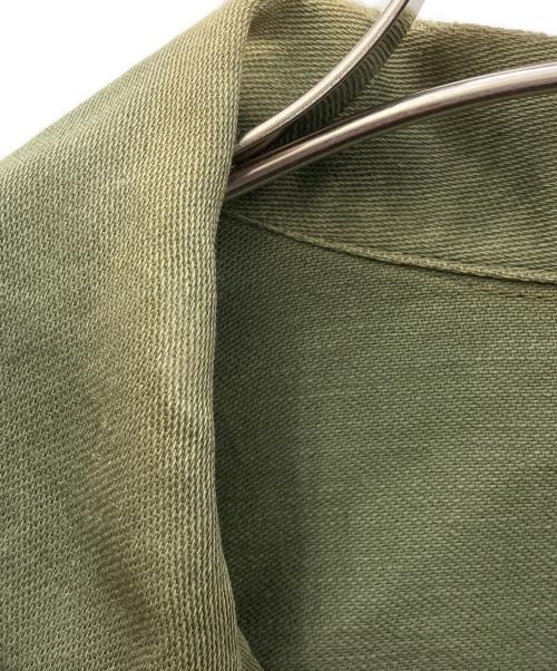 THE HAYES COMPANY（ヘイズ・スペシャリスト・リクルートメント）THE HAYES COMPANY (ヘイズ・スペシャリスト・リクルートメント) ミリタリーシャツ 60's グリーン サイズ:Ｓの古着・服飾アイテム