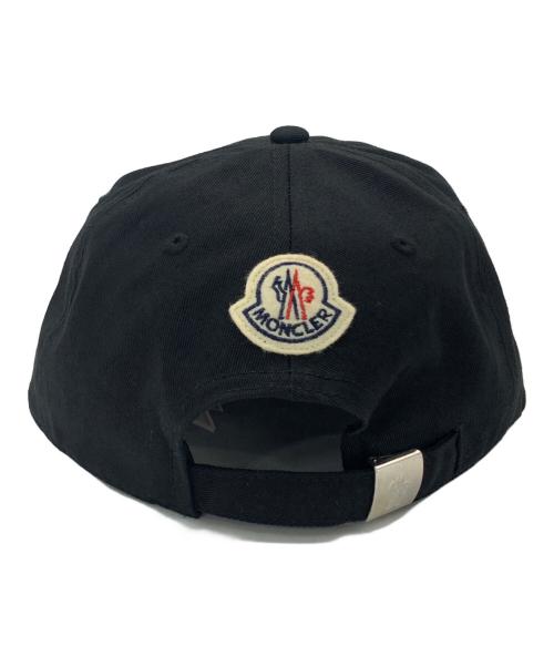 MONCLER（モンクレール）MONCLER (モンクレール) LOGO BASEBALL CAP ブラックの古着・服飾アイテム