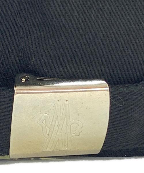 MONCLER（モンクレール）MONCLER (モンクレール) LOGO BASEBALL CAP ブラックの古着・服飾アイテム