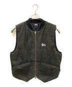 stussyステューシー）の古着「ベスト」｜オリーブ