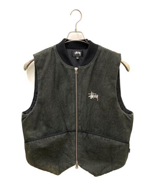 stussy（ステューシー）stussy (ステューシー) ベスト オリーブ サイズ:Lの古着・服飾アイテム