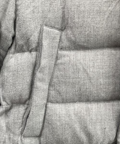 HERNO（ヘルノ）HERNO (ヘルノ) HERNO(ヘルノ)フードダウンブルゾン PI000907U 33278 9300 レーヨン ウール ライトグレー サイズ:50の古着・服飾アイテム