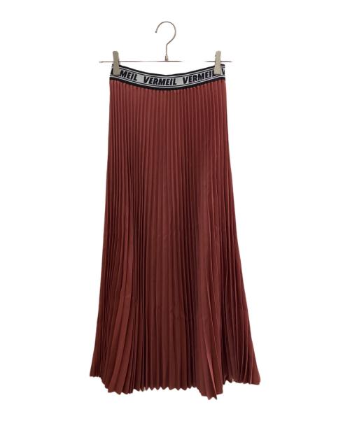 VERMEIL par iena（ヴェルメイユ パー イエナ）VERMEIL par iena (ヴェルメイユ パー イエナ) プリーツスカート レッド サイズ:Ｓの古着・服飾アイテム