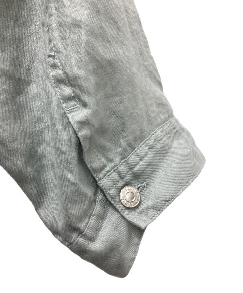 Mila Owen（ミラオーウェン）Mila Owen (ミラオーウェン) クロップドリネンGジャン ブルー サイズ:Ｓの古着・服飾アイテム