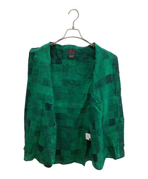 BRU NA BOINNE（ブルーナボイン）BRU NA BOINNE (ブルーナボイン) 長袖シャツ グリーン サイズ:Lの古着・服飾アイテム