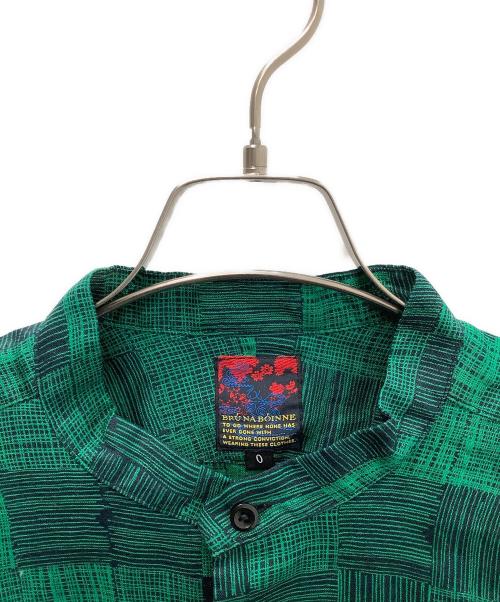 BRU NA BOINNE（ブルーナボイン）BRU NA BOINNE (ブルーナボイン) 長袖シャツ グリーン サイズ:Lの古着・服飾アイテム