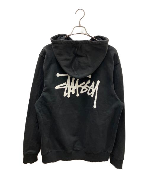 stussy（ステューシー）stussy (ステューシー) プルオーバーパーカー ブラック サイズ:Lの古着・服飾アイテム