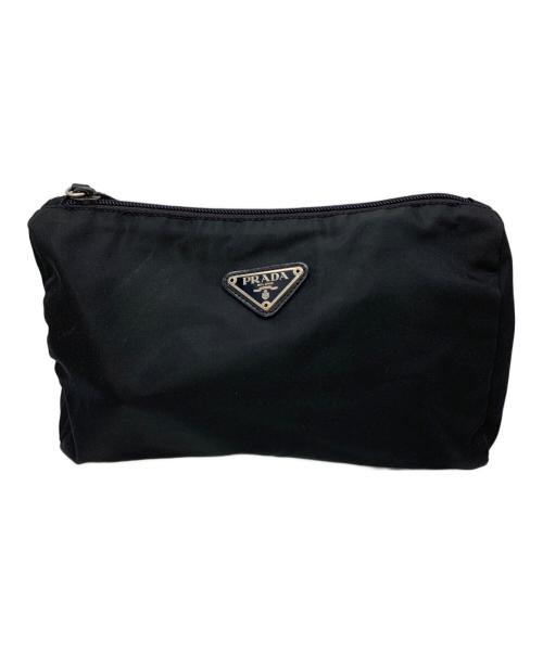 PRADA（プラダ）PRADA (プラダ) コスメポーチ ブラックの古着・服飾アイテム
