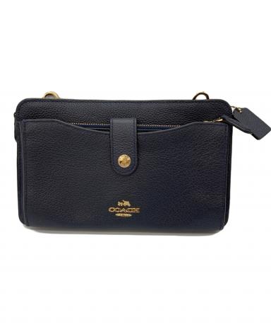 中古・古着通販】COACH (コーチ) メッセンジャーバッグ ネイビー