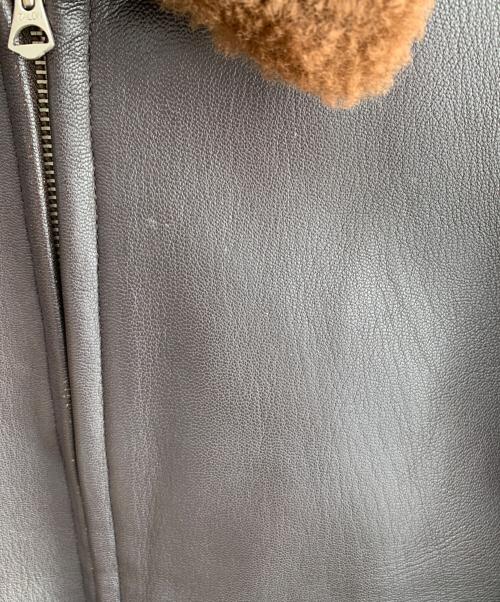 BUZZ RICKSON'S（バズリクソンズ）BUZZ RICKSON'S (バズリクソンズ) 襟ボアレザージャケット ブラウン サイズ:36の古着・服飾アイテム