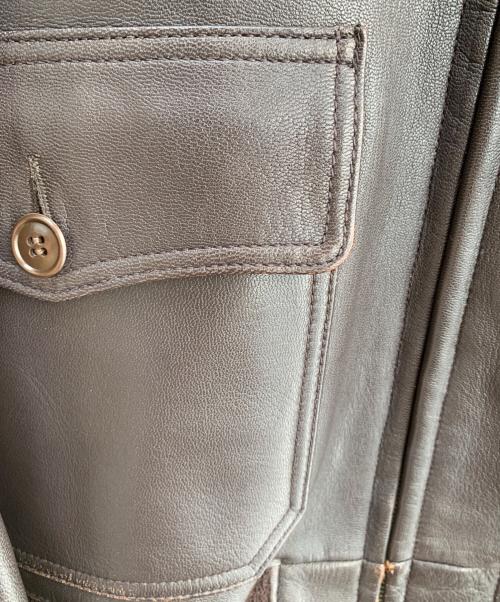 BUZZ RICKSON'S（バズリクソンズ）BUZZ RICKSON'S (バズリクソンズ) 襟ボアレザージャケット ブラウン サイズ:36の古着・服飾アイテム