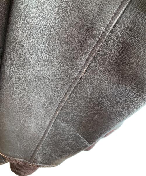 BUZZ RICKSON'S（バズリクソンズ）BUZZ RICKSON'S (バズリクソンズ) 襟ボアレザージャケット ブラウン サイズ:36の古着・服飾アイテム