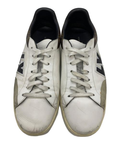 LOUIS VUITTON（ルイ ヴィトン）LOUIS VUITTON (ルイ ヴィトン) 	ルクセンブルグライン スニーカー ホワイト×ブラウン サイズ:25.5の古着・服飾アイテム