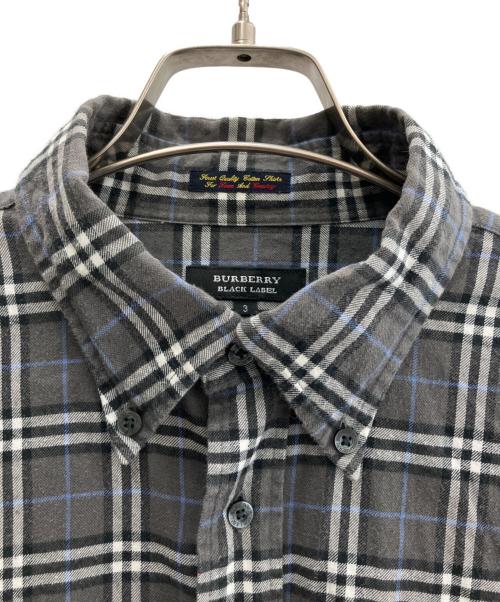 BURBERRY BLACK LABEL（バーバリーブラックレーベル）BURBERRY BLACK LABEL (バーバリーブラックレーベル) 長袖シャツ グレー サイズ:3の古着・服飾アイテム