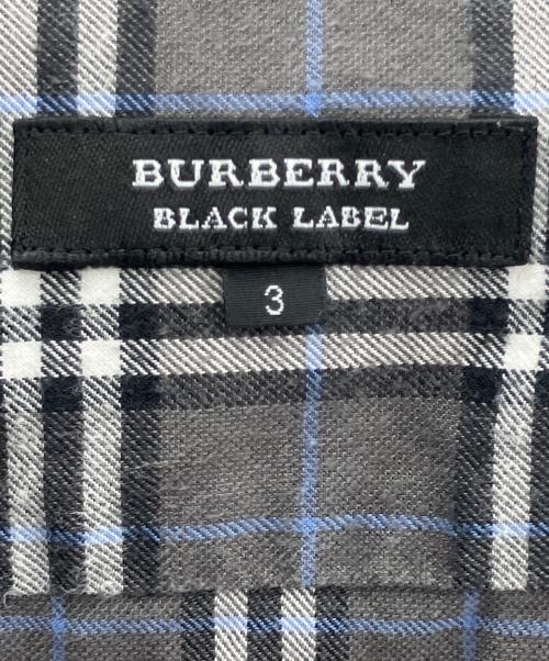BURBERRY BLACK LABEL（バーバリーブラックレーベル）BURBERRY BLACK LABEL (バーバリーブラックレーベル) 長袖シャツ グレー サイズ:3の古着・服飾アイテム
