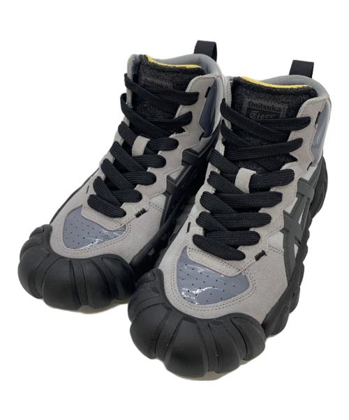 Onitsuka Tiger（オニツカタイガー）Onitsuka Tiger (オニツカタイガー) ハイカットスニーカー グレー×ブラック サイズ:26の古着・服飾アイテム