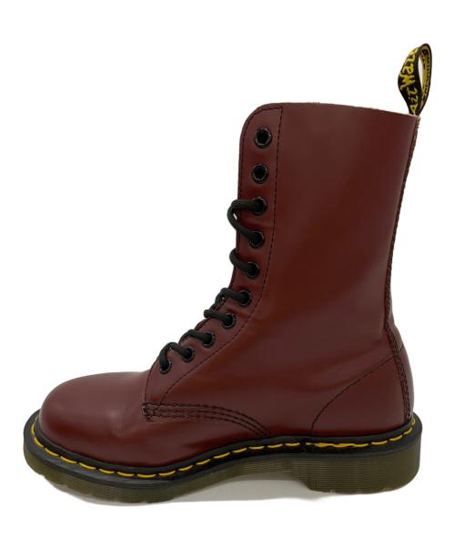 Dr.Martens（ドクターマーチン）Dr.Martens (ドクターマーチン) 10ホールブーツ ボルドー サイズ:23の古着・服飾アイテム