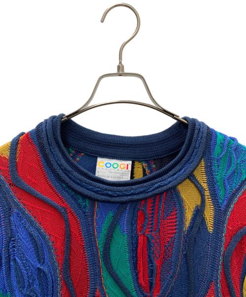 Coogi（クージー）Coogi (クージー) マルチカラー3Dニット マルチカラー サイズ:Lの古着・服飾アイテム