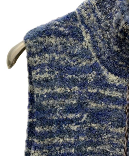 saby（サバイ）saby (サバイ) ニットベスト ブルー サイズ:Lの古着・服飾アイテム