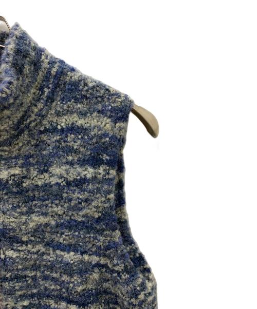 saby（サバイ）saby (サバイ) ニットベスト ブルー サイズ:Lの古着・服飾アイテム