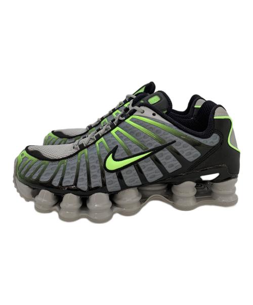 NIKE（ナイキ）NIKE (ナイキ) SHOX TL グレー×グリーン サイズ:26の古着・服飾アイテム