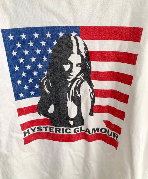 Hysteric Glamour（ヒステリックグラマー）Hysteric Glamour (ヒステリックグラマー) 半袖カットソー ホワイト サイズ:Lの古着・服飾アイテム