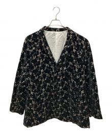 Needles（ニードルズ）の古着「Needles(ニードルズ)ベロアテーラードジャケット」｜ブラック