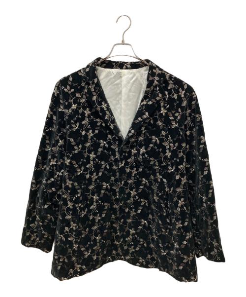 Needles（ニードルズ）Needles (ニードルズ) Needles(ニードルズ)ベロアテーラードジャケット ブラック サイズ:Lの古着・服飾アイテム