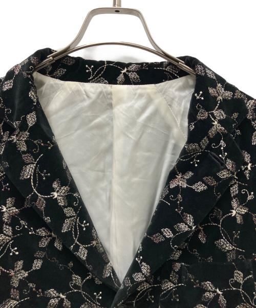 Needles（ニードルズ）Needles (ニードルズ) Needles(ニードルズ)ベロアテーラードジャケット ブラック サイズ:Lの古着・服飾アイテム