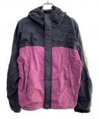 stussyステューシー）の古着「ナイロンジャケット」｜パープル×ネイビー
