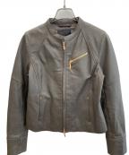 BEATRICEベアトリス）の古着「シングルライダースジャケット」｜グレー