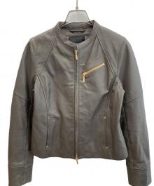 BEATRICE（ベアトリス）の古着「シングルライダースジャケット」｜グレー