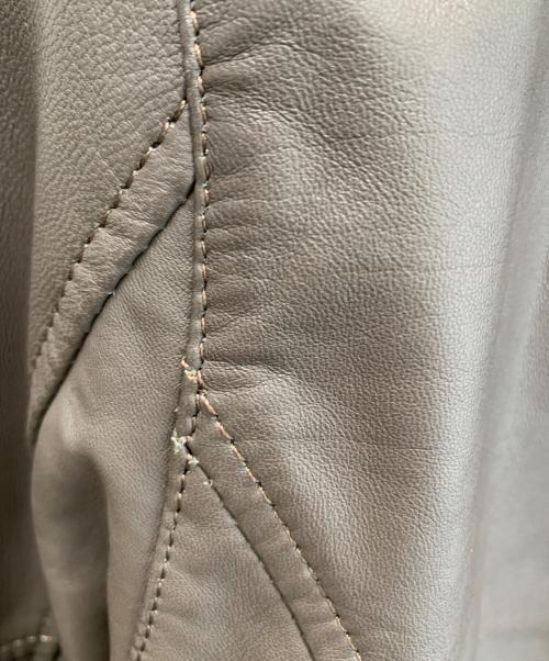 BEATRICE（ベアトリス）BEATRICE (ベアトリス) シングルライダースジャケット グレー サイズ:Lの古着・服飾アイテム