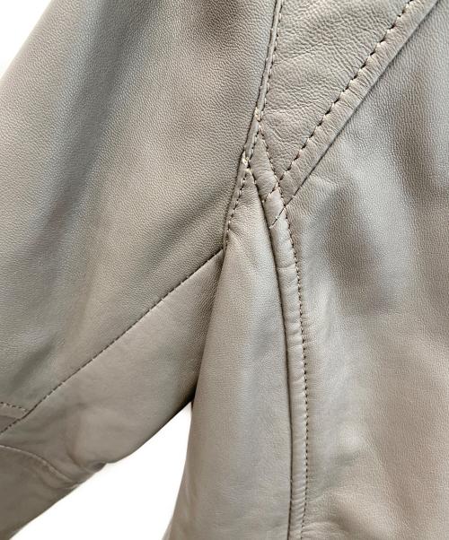 BEATRICE（ベアトリス）BEATRICE (ベアトリス) シングルライダースジャケット グレー サイズ:Lの古着・服飾アイテム