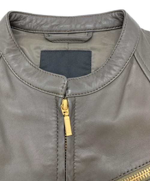 BEATRICE（ベアトリス）BEATRICE (ベアトリス) シングルライダースジャケット グレー サイズ:Lの古着・服飾アイテム