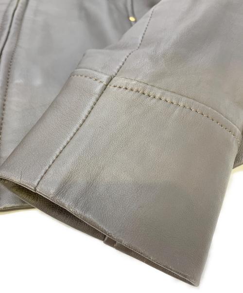 BEATRICE（ベアトリス）BEATRICE (ベアトリス) シングルライダースジャケット グレー サイズ:Lの古着・服飾アイテム