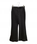 LE CIEL BLEUルシェルブルー）の古着「センタープレスパンツ」｜グレー