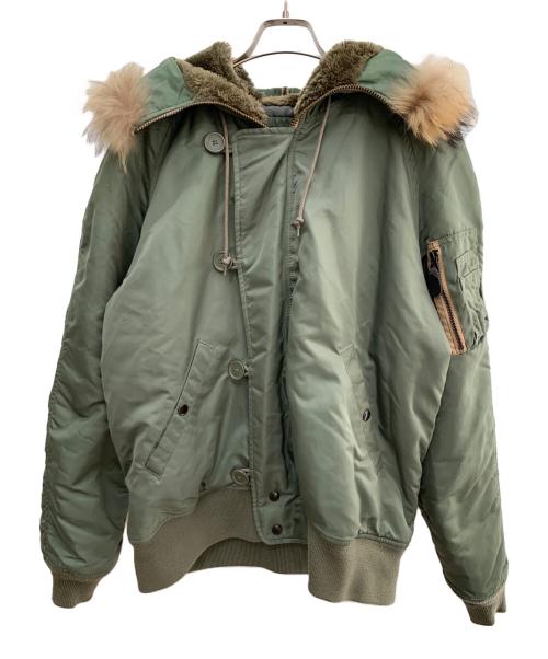 AVIREX（アヴィレックス）AVIREX (アヴィレックス) フライトジャケット オリーブ サイズ:XLの古着・服飾アイテム