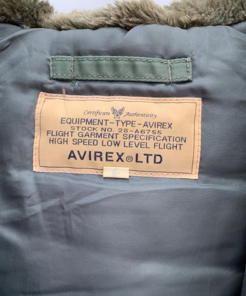 AVIREX（アヴィレックス）AVIREX (アヴィレックス) フライトジャケット オリーブ サイズ:XLの古着・服飾アイテム