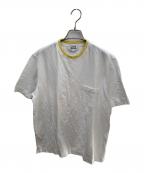 HERMESエルメス）の古着「半袖Tシャツ」｜ホワイト×イエロー