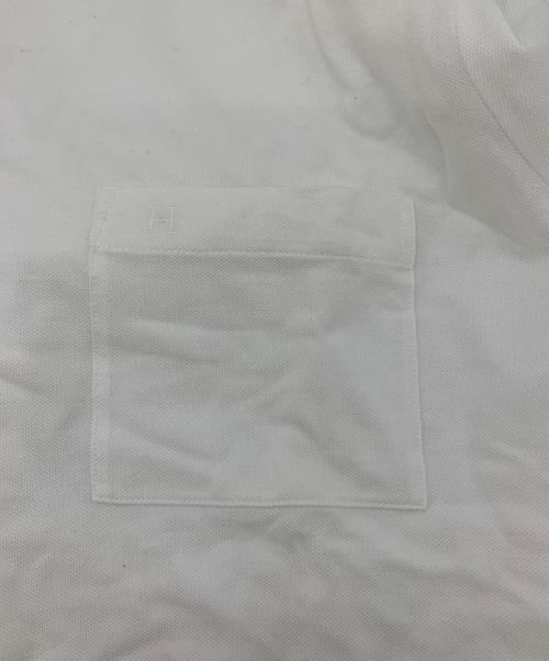 HERMES（エルメス）HERMES (エルメス) 半袖Tシャツ ホワイト×イエロー サイズ:L 未使用品の古着・服飾アイテム